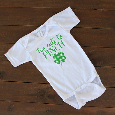 Baby Onesie - "Too Cute to Pinch"