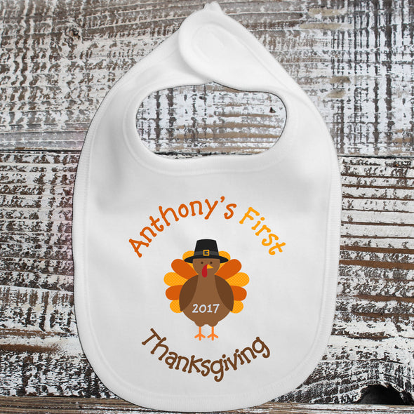 Baby Bib - First Thanksgiving