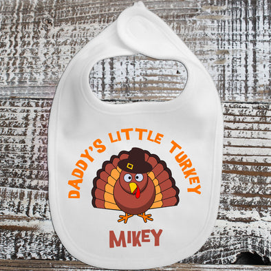 Baby Bib - Daddy's Little Turkey