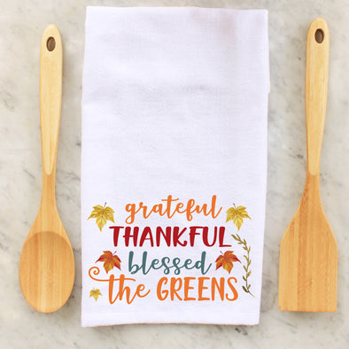 Grateful Towels, Thankful Towels, Blessed Towels, Personalized Towels, Seasonal Towels, Decorative Towels