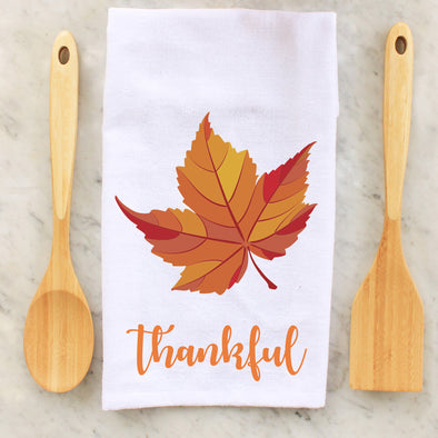 thankful, leaves, leaf, grateful thankful blessed, seasonal towel, seasonal towels, kitchen towels, kitchen, decorative towels, Thanksgiving, thanksgiving, personalized towels, personalized towel, custom towel, custom towels, fall, fall towel, fall towels, personalized towel, personalized towels,  personalised towel, personalised towels