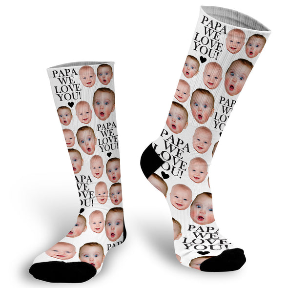 Love You Daddy Face Socks, Socks for Dad, Face Socks, Father's Day Gift, Photo Socks, Face Socks