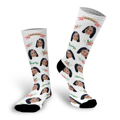 Bridesmaid Face Socks