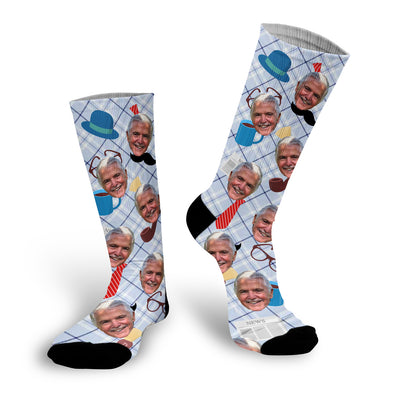 Father's Day Face Socks