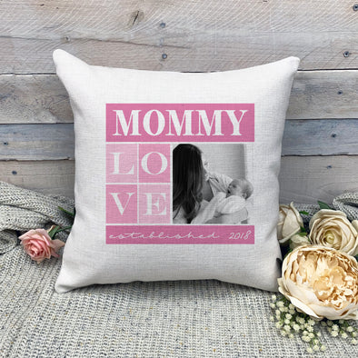 Custom Mommy Pillowcase, Custom Photo Pillowcase, Picture Pillowcase, Linen Pillowcase, Personalized Photo Pillowcase, Custom Pillow Cover