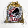 Reversible Sequin Drawstring Bag, Personalized Sequin Bag "Ellie Cheer"