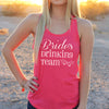 Women's Razor Back Tank Top "Bride's Drinking Team"