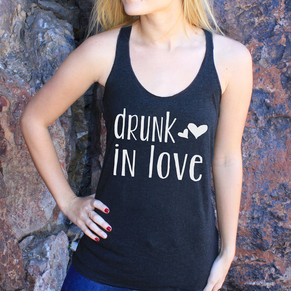 Women's Razor Back Tank Top "Drunk in Love"