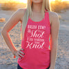 Women's Razor Back Tank Top "Buy me a Shot"