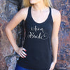 Women's Razor Back Tank Top "Team Bride"