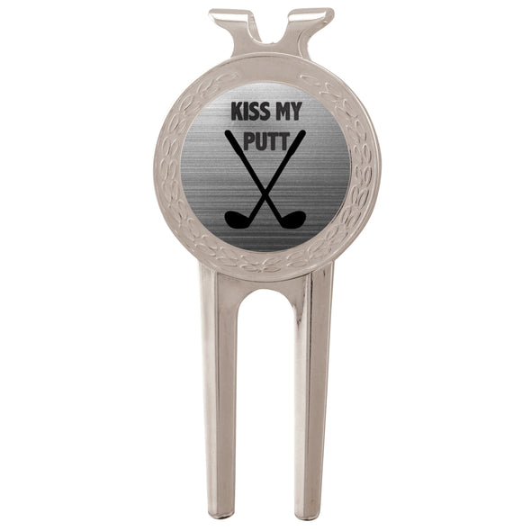 Kiss My Putt Funny Ball Marker And Divot Tool