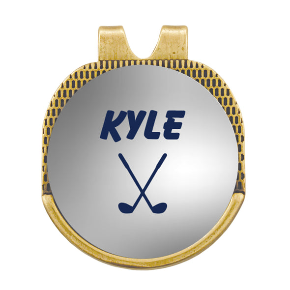 Custom Name Hat Clip Golf Marker