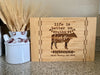 Custom Farmhouse Cutting Board "Life is better on the farm"