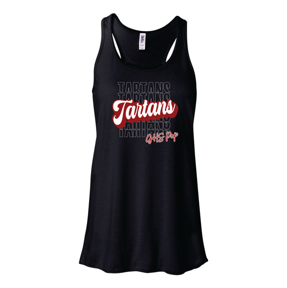 Tartans Pep Tank Top - Red, Black & White