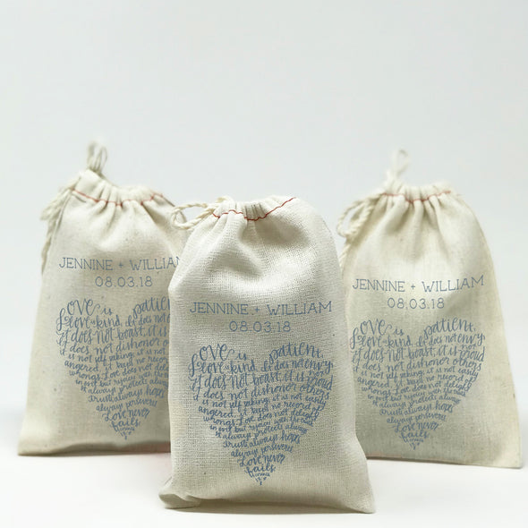 Personalized Wedding Favor Bags