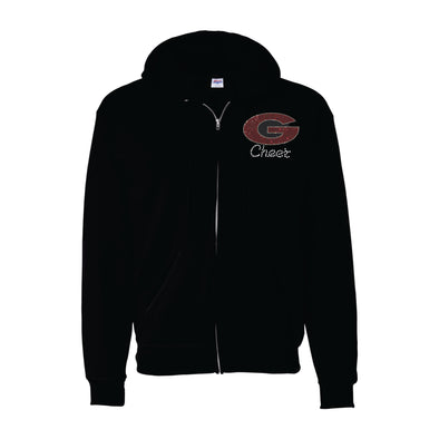 BLING Zip Up Hoodie Glendora Pep Choice of Cheer or Song