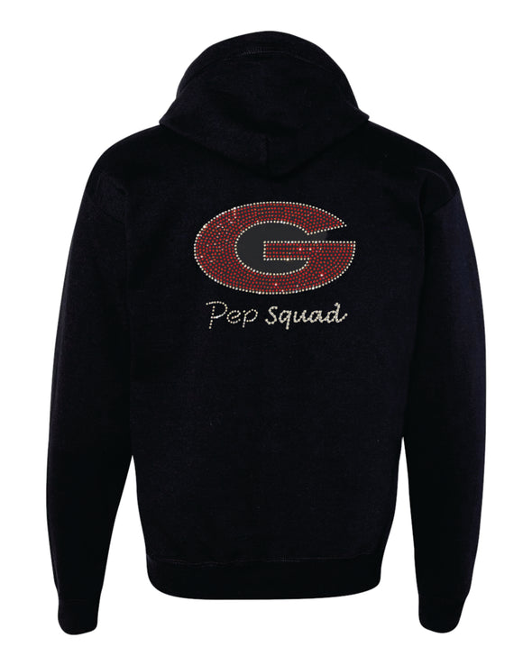 BLING Zip Up Hoodie Glendora Pep Choice of Cheer or Song